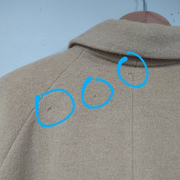 Vintage Larry Levine Italian 100% Camel Hair Coat Size 14 - Picture 9 of 9